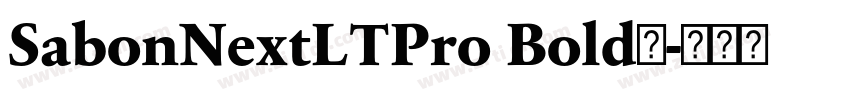 SabonNextLTPro Bold◆字体转换 SabonNextLTPro Bold◆字体转换